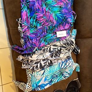 3 Swimsuits for all tankini swim tops - size 20